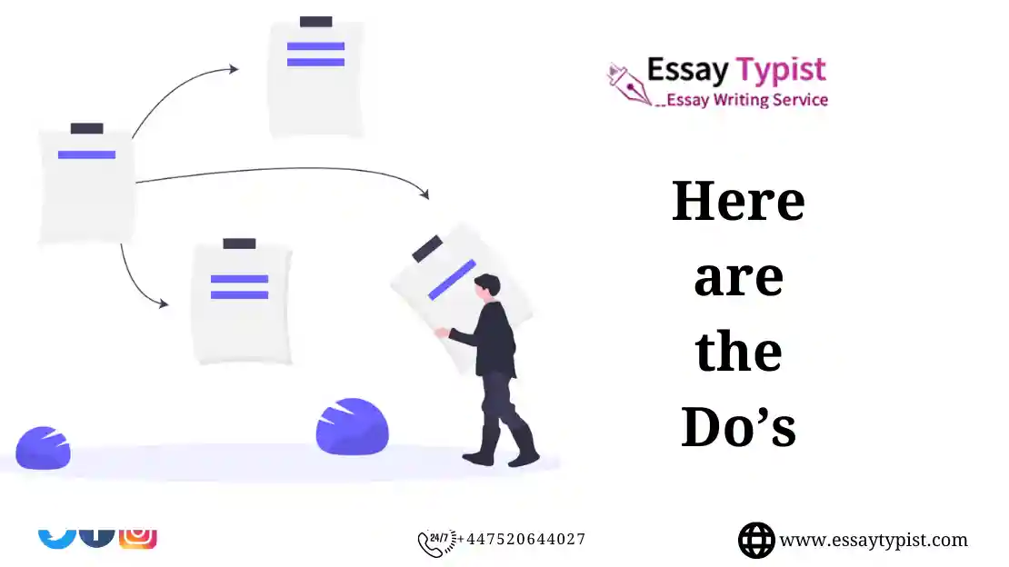 Here are the Do’s